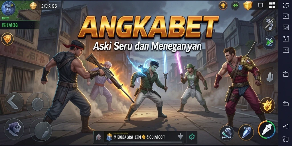 Tampilan gameplay yang intens dan mendebarkan dari ANGKABET.