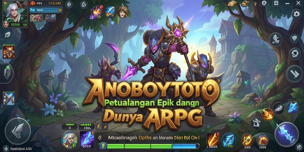 Screenshot gameplay ARPG ANOBOYTOTO yang menampilkan pertarungan mendebarkan.