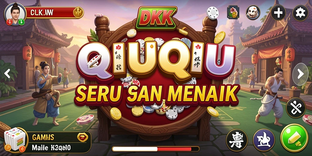 Gambaran gameplay QiuQiu yang seru dan menantang di DKK.