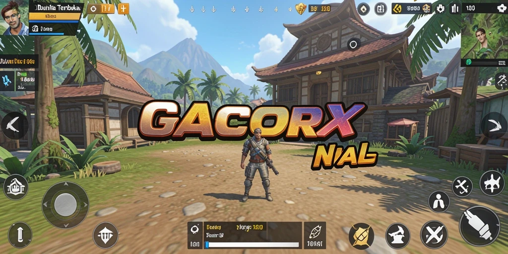 Tampilan gameplay GACORX yang menakjubkan di dunia terbuka.