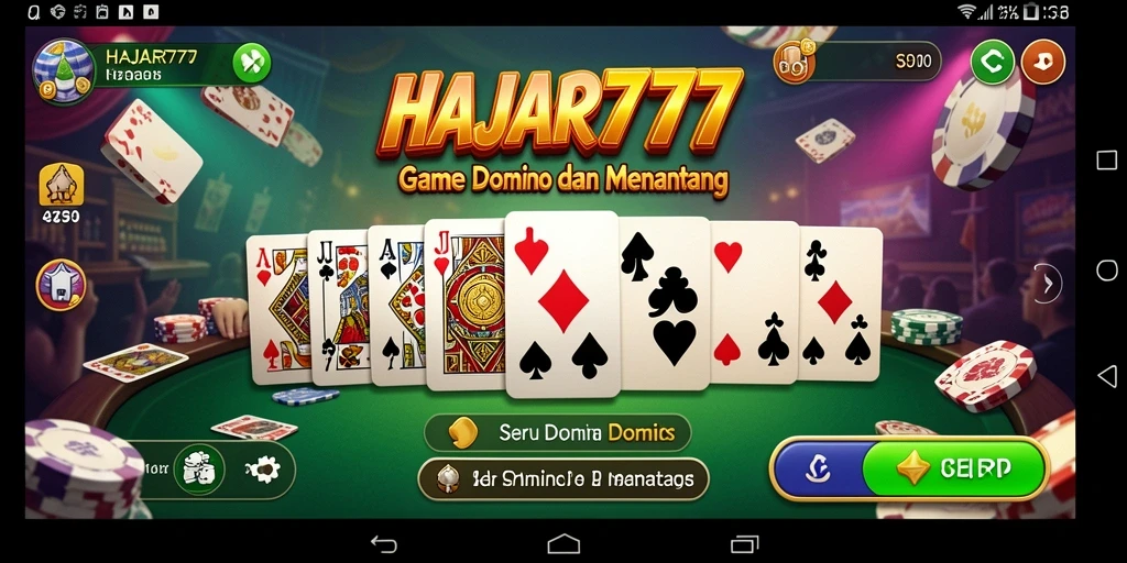 Tampilan menarik gameplay seru di HAJAR777.