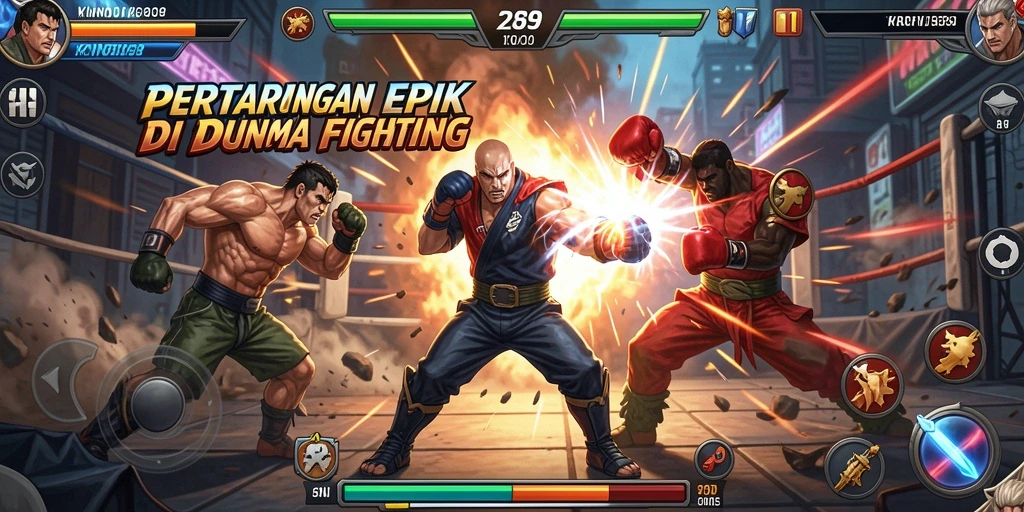 Tangkapan layar gameplay KNO89 menampilkan aksi pertempuran yang mendebarkan.