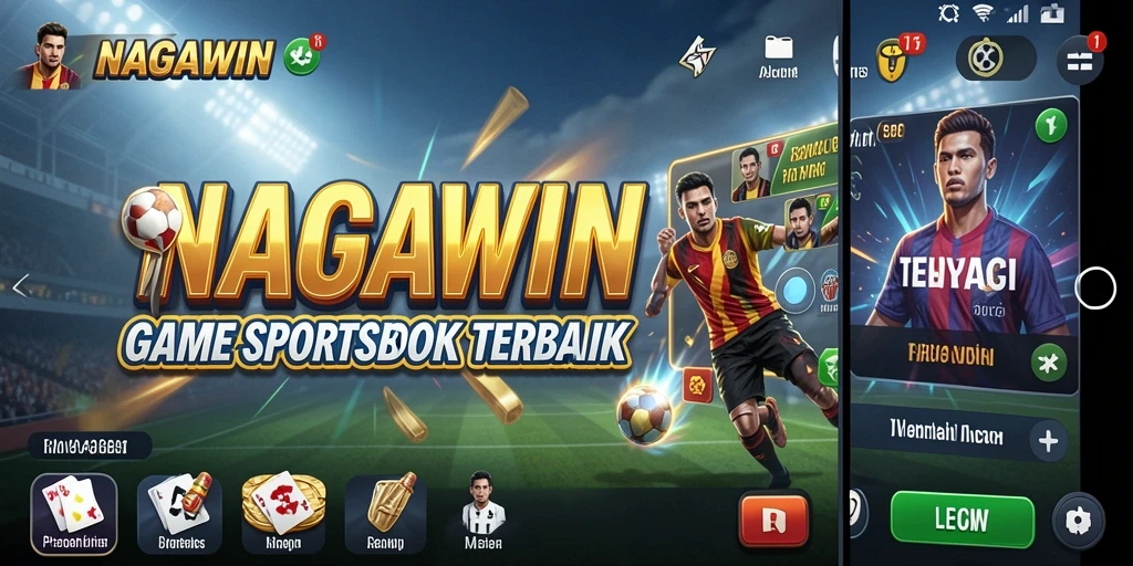Tampilan gameplay NAGAWIN yang menarik dan interaktif untuk taruhan olahraga.