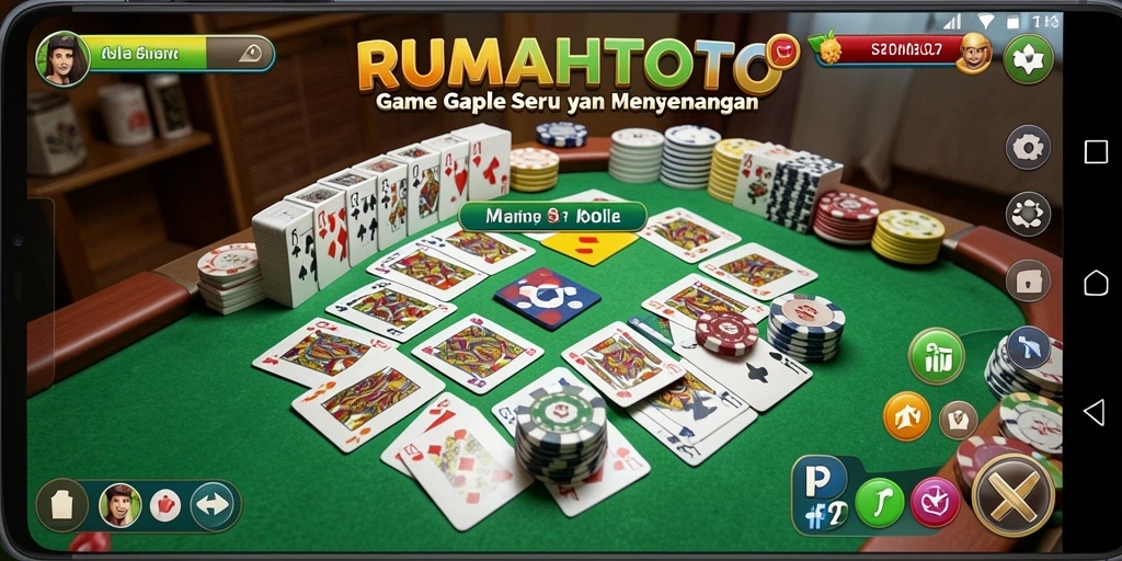 Screenshot menunjukkan pemain yang asyik bermain Gaple di RUMAHTOTO.