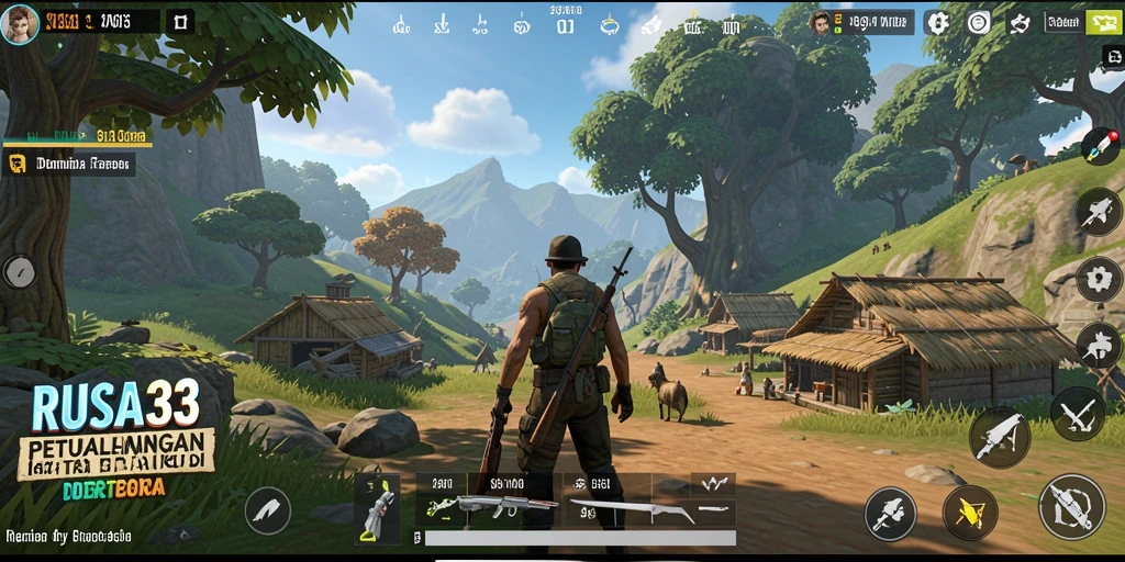 Tampilan gameplay menarik di dunia terbuka RUSA33.