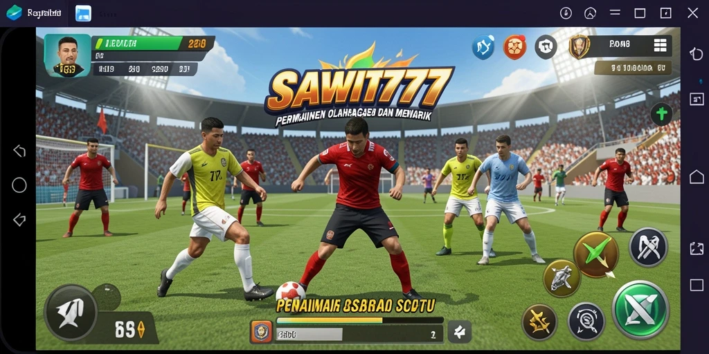 Tampilan gameplay seru dan dinamis dalam SAWIT777