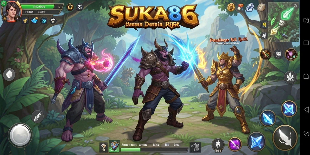 Tampilan gameplay menakjubkan dari SUKA86 yang mengajak pemain berpetualang.